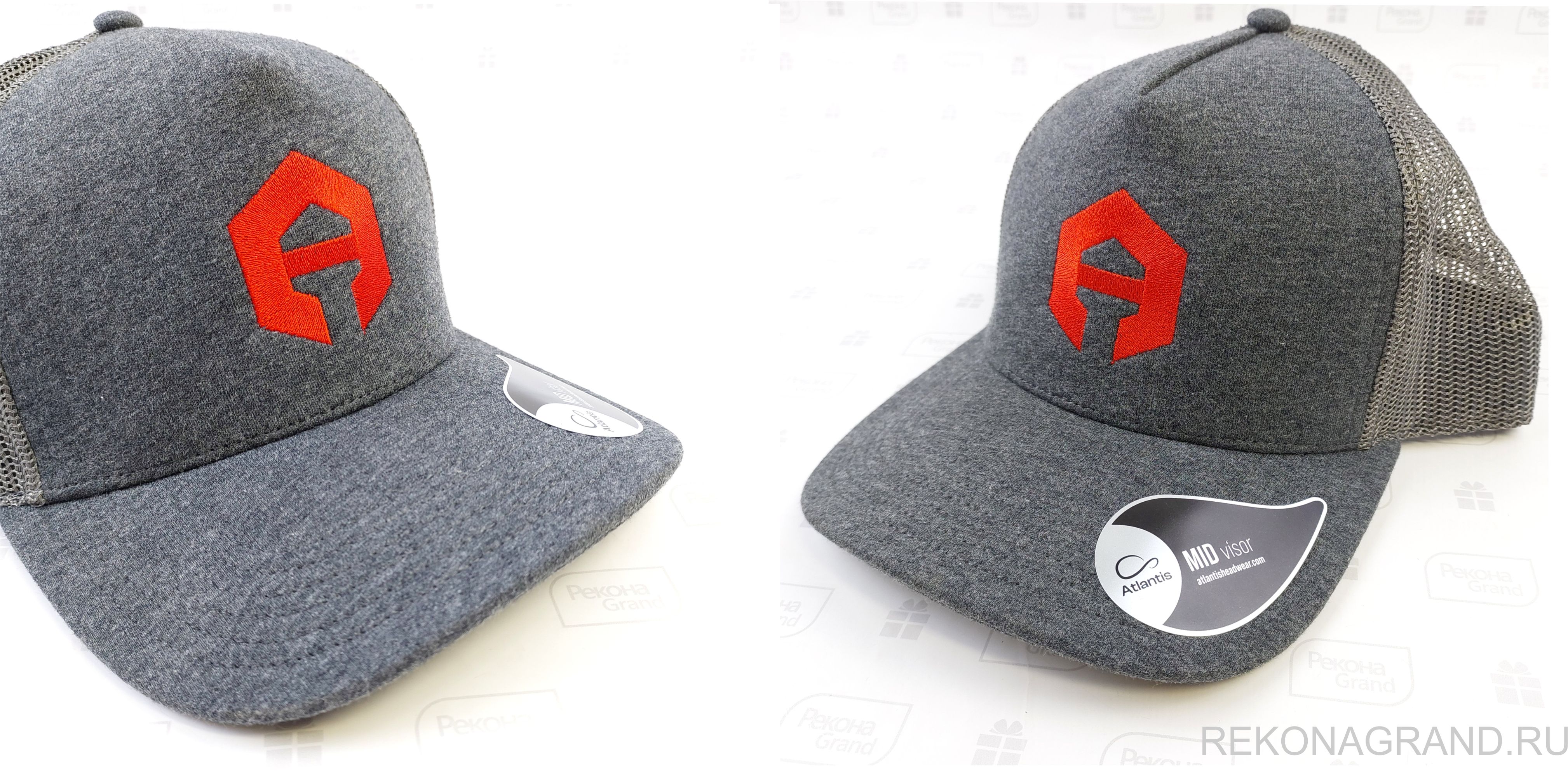 изготовление сувенирной продукции с логотипом бейсболки Atlantis с логотипом