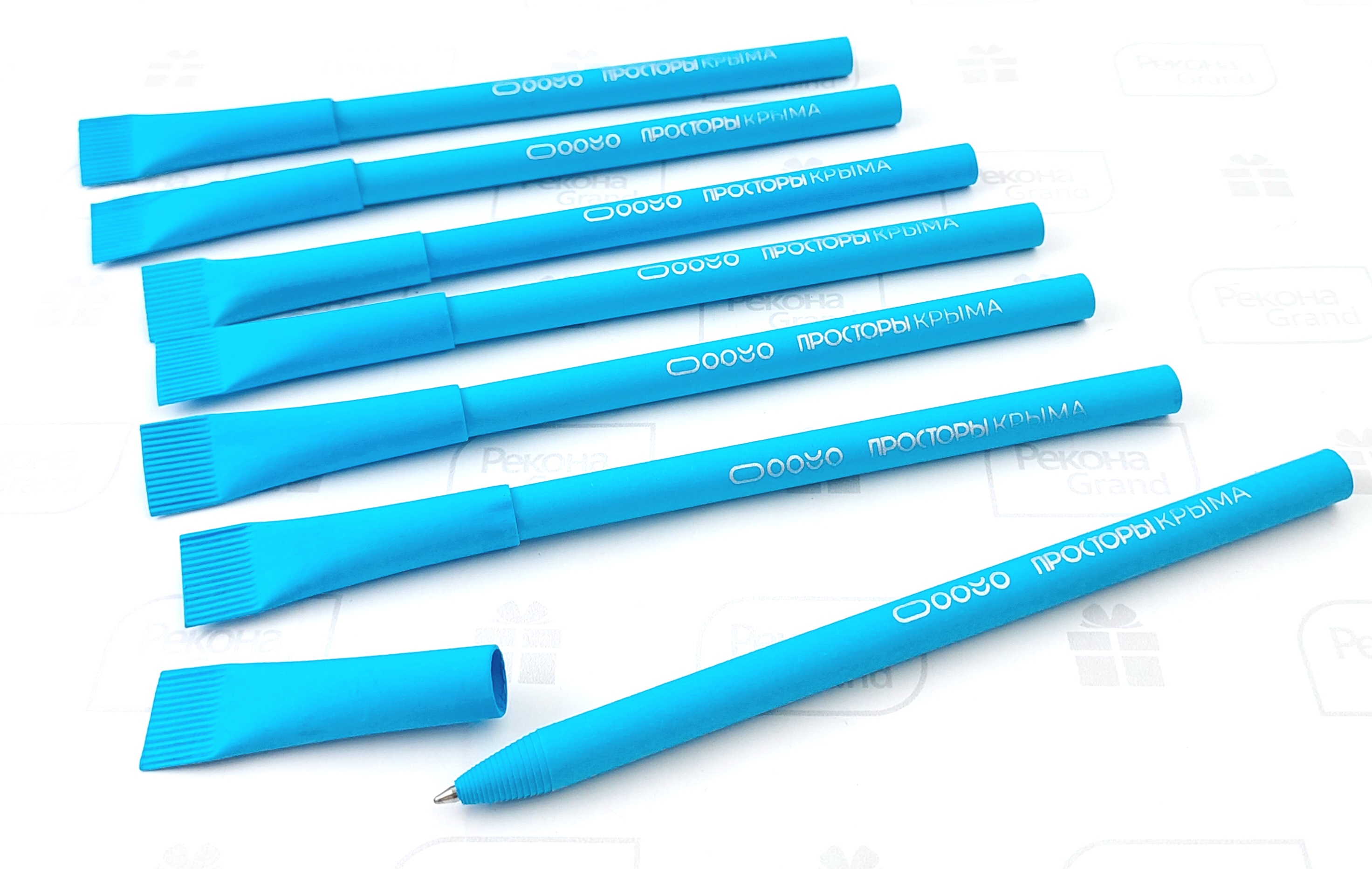 бумажные ручки с логотипом