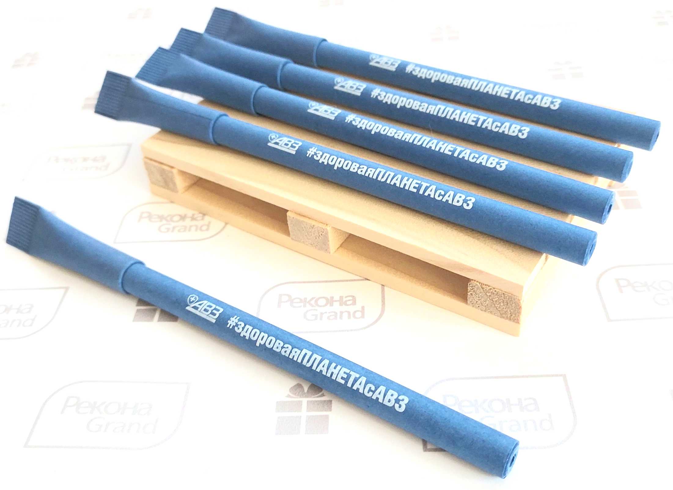 изготовление бумажных ручек с логотипом