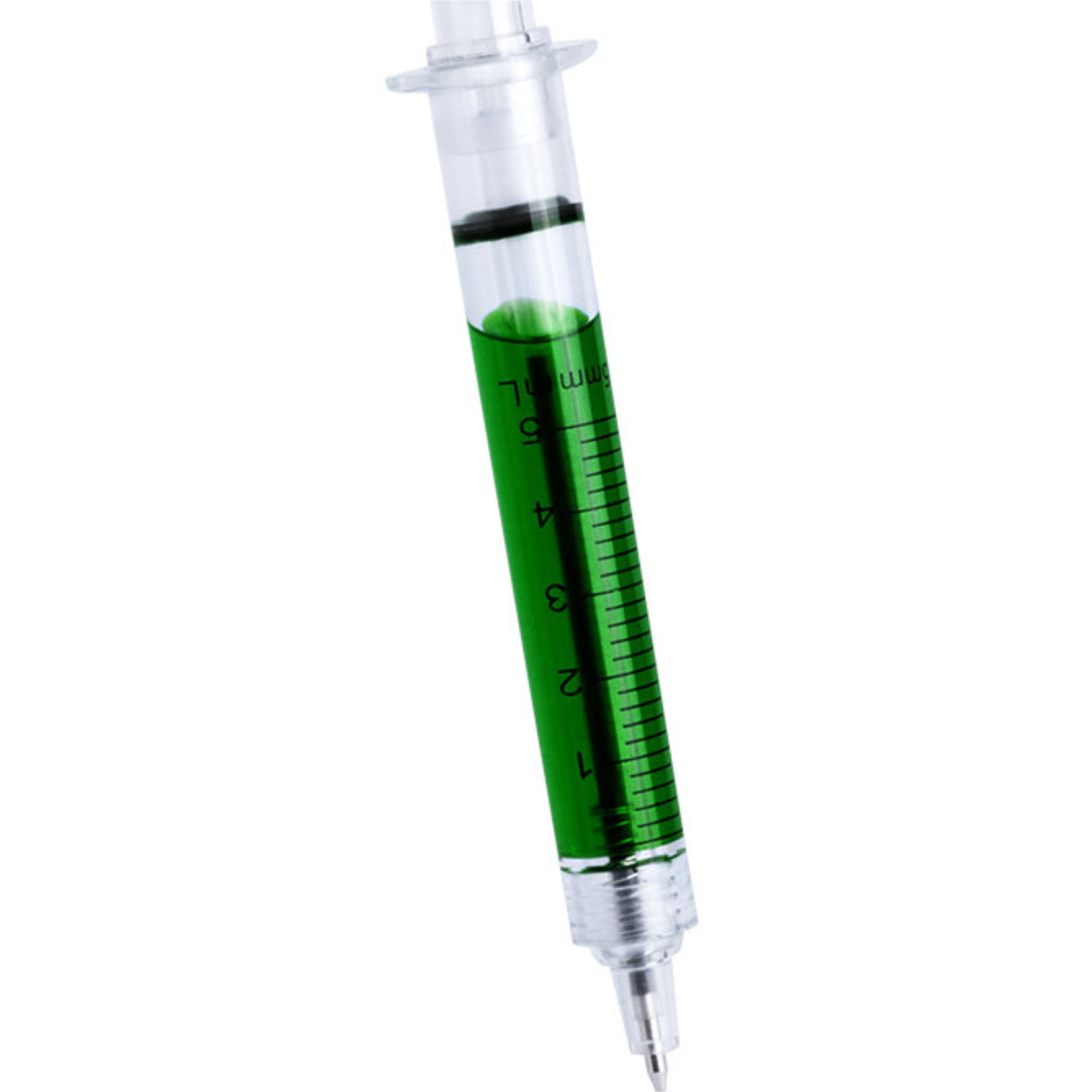 ручка в виде шприца с жидкостью